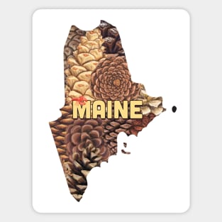 Maine state design / Maine pine tree lover / Maine gift idea / Maine lobster gift / Maine home state Magnet